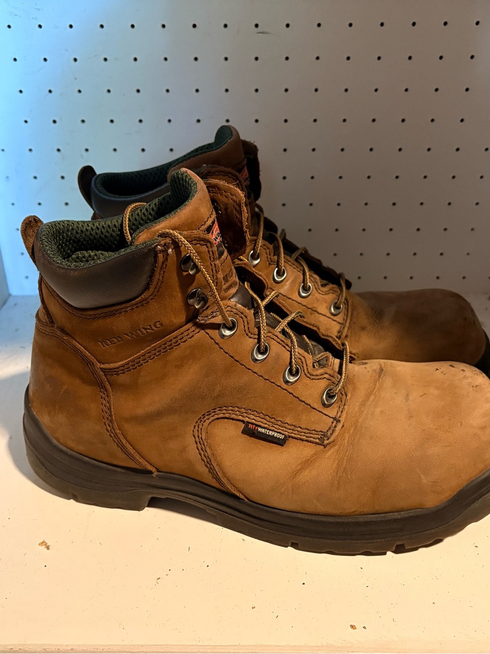 Red Wing Leather Lace-Up Work Boots